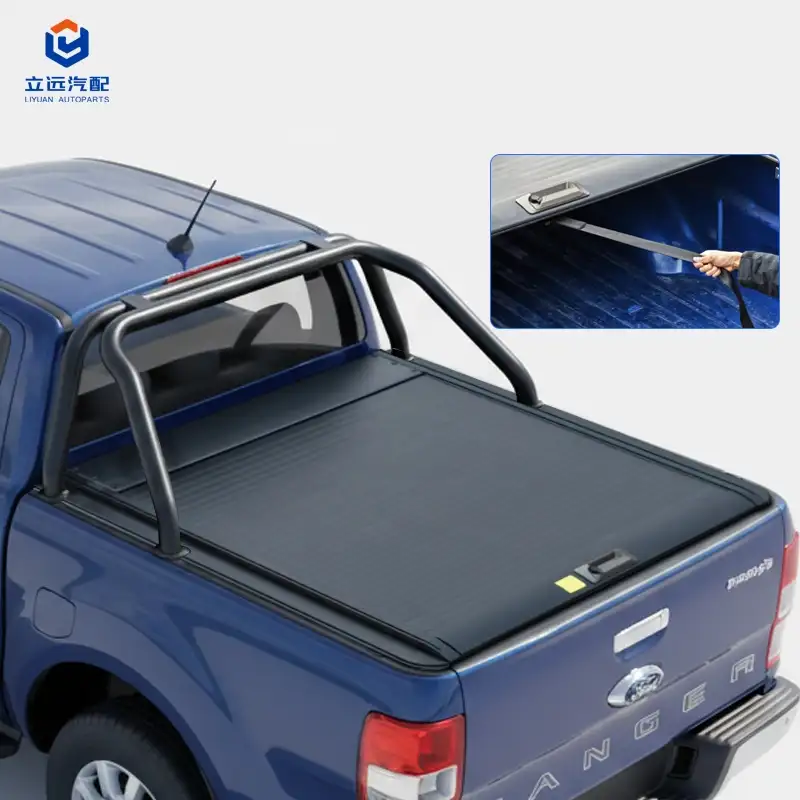 Copertura cassone retrattile manuale in alluminio rigido per Ford Jeep